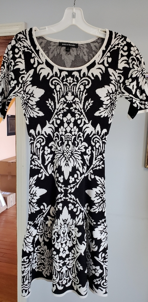 Knit bodycon dress 3/4 sleeve